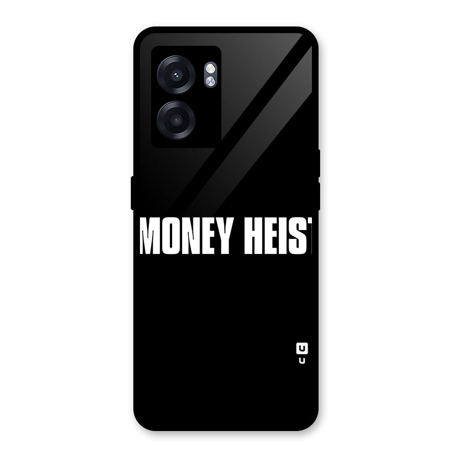 Money Heist Typography Glass Back Case for Realme Narzo 50 5G