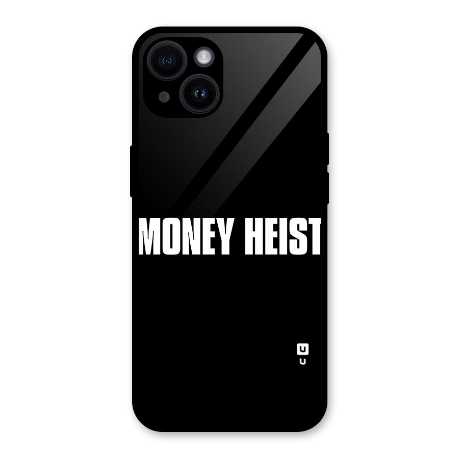 Money Heist Typography Glass Back Case for iPhone 14