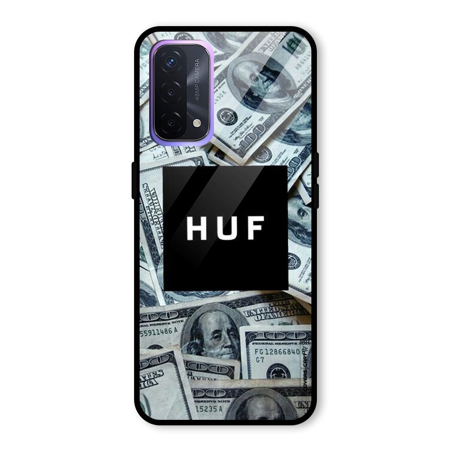 Money Life Glass Back Case for Oppo A74 5G