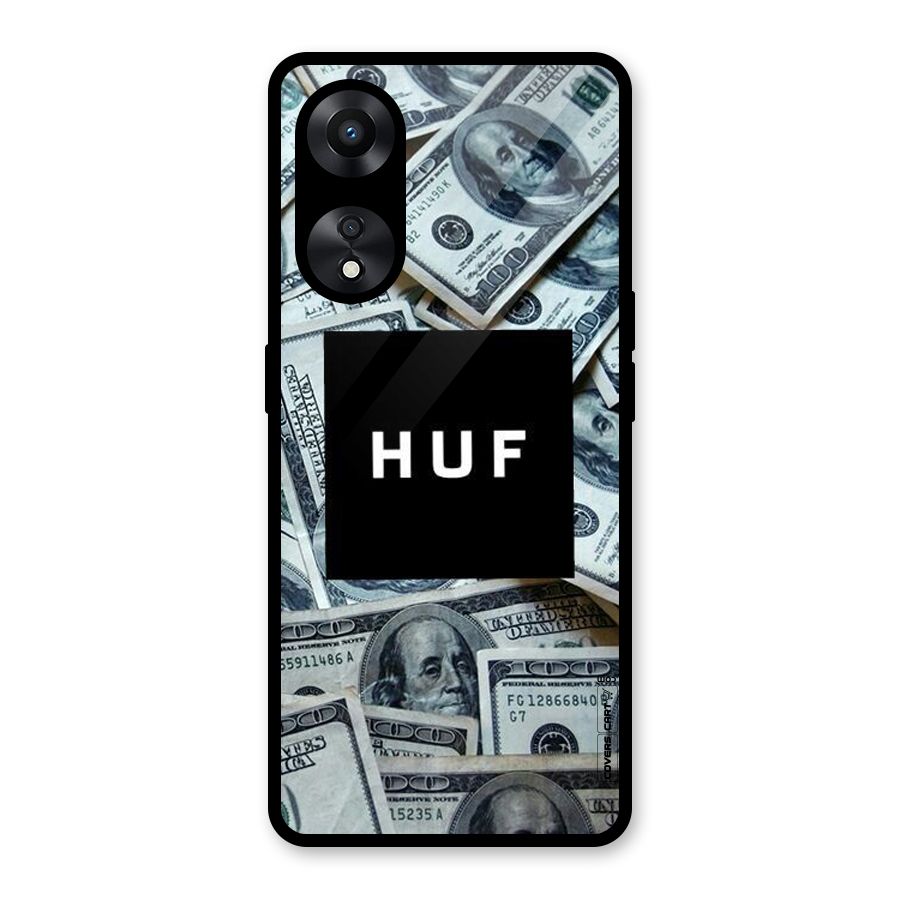 Money Life Glass Back Case for Oppo A78