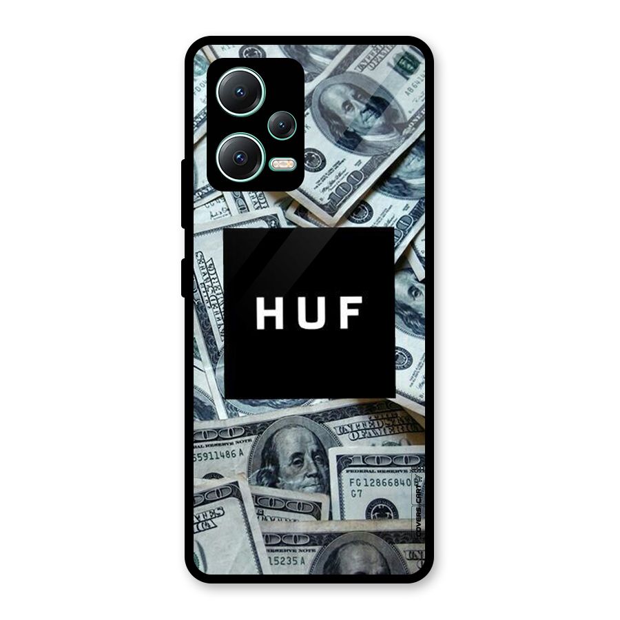 Money Life Glass Back Case for Redmi Note 12 5G