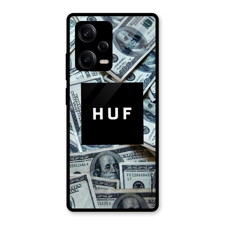 Money Life Glass Back Case for Redmi Note 12 Pro