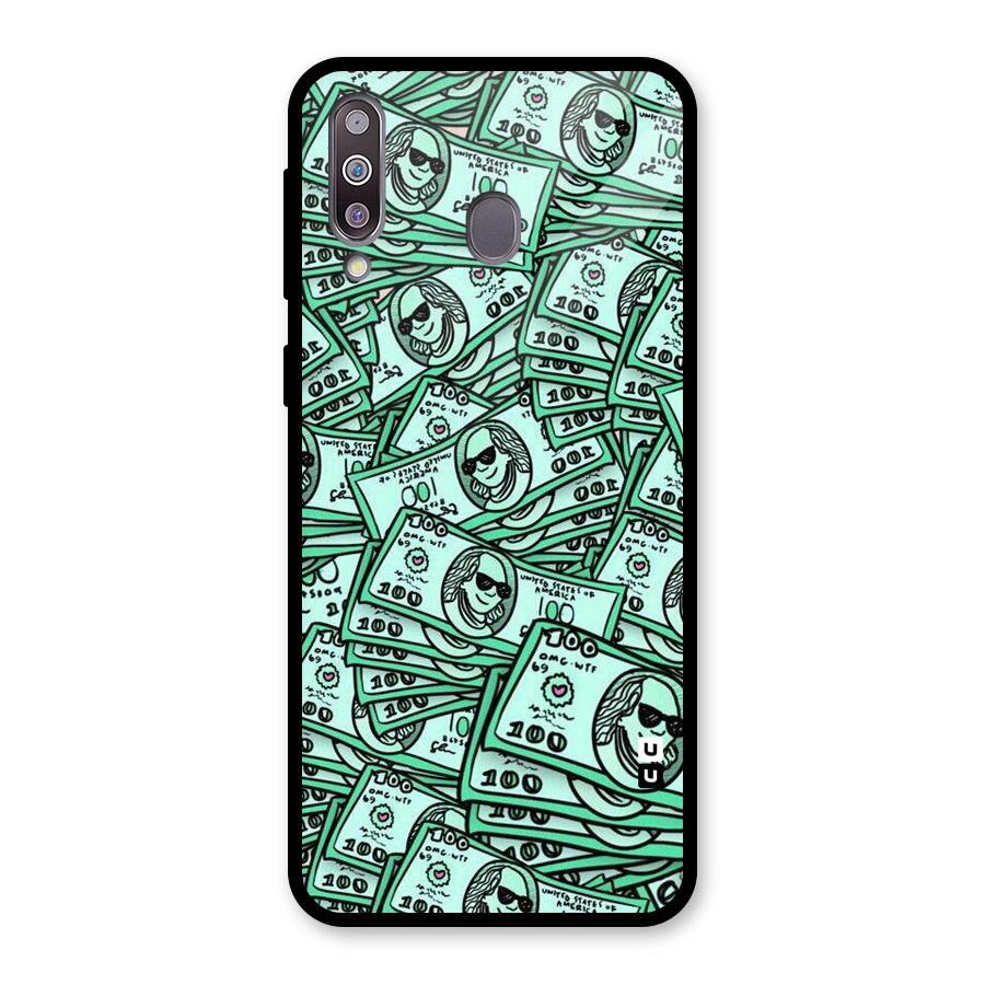 Money Swag Glass Back Case for Galaxy M30