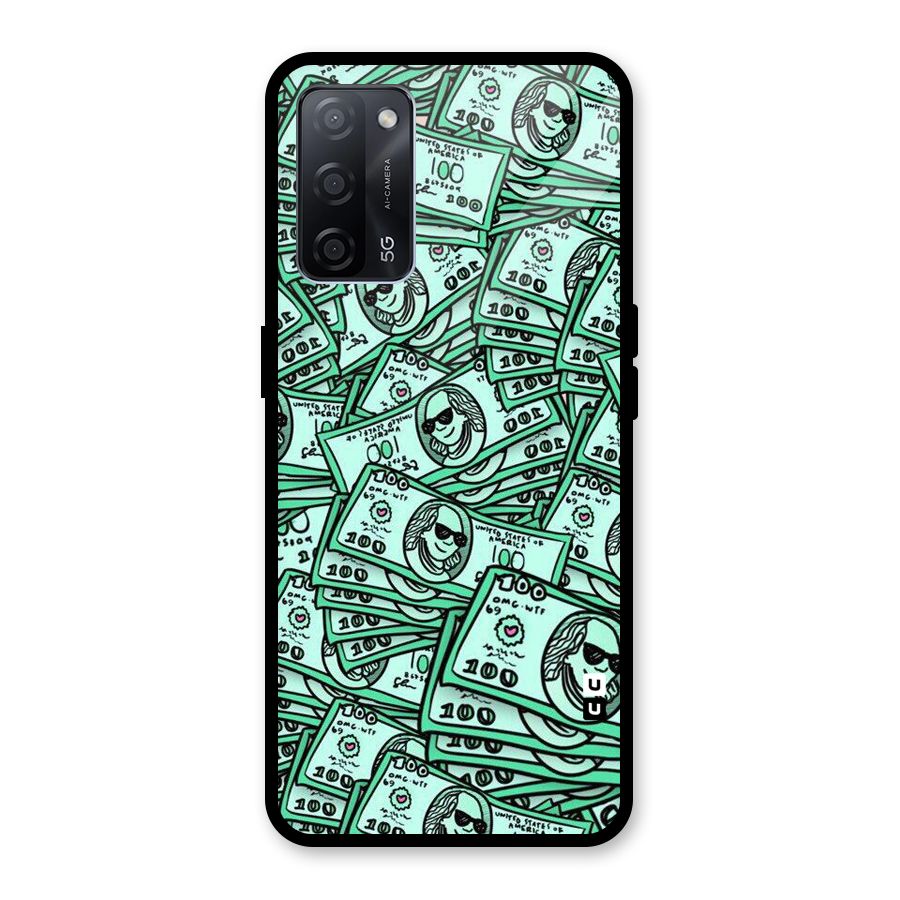 Money Swag Glass Back Case for Oppo A53s 5G