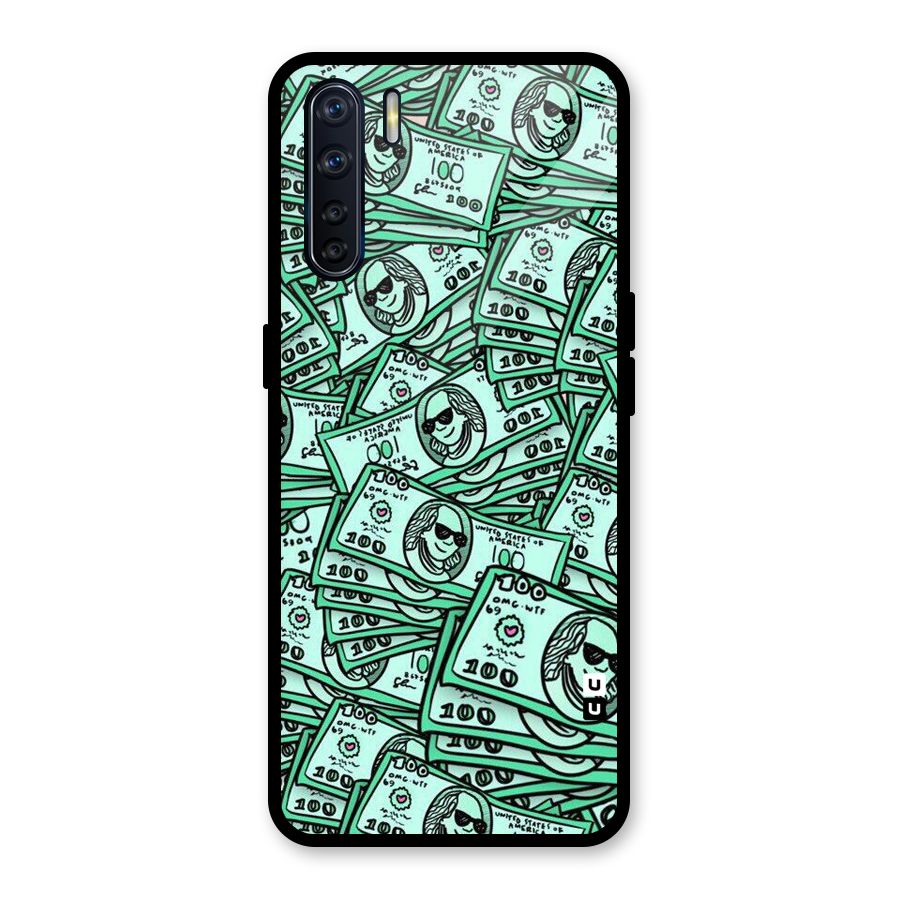 Money Swag Glass Back Case for Oppo F15