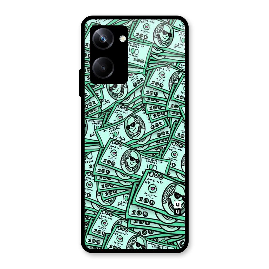 Money Swag Glass Back Case for Realme 10 Pro