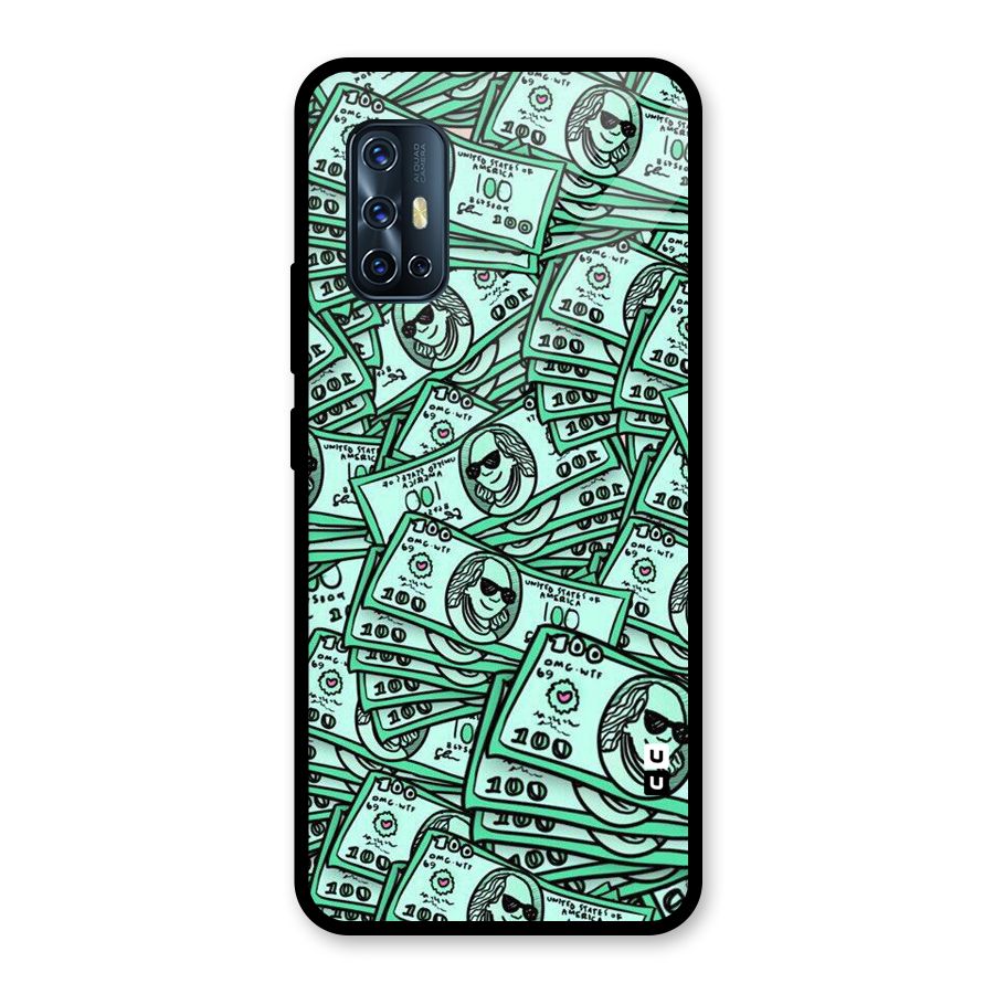 Money Swag Glass Back Case for Vivo V17