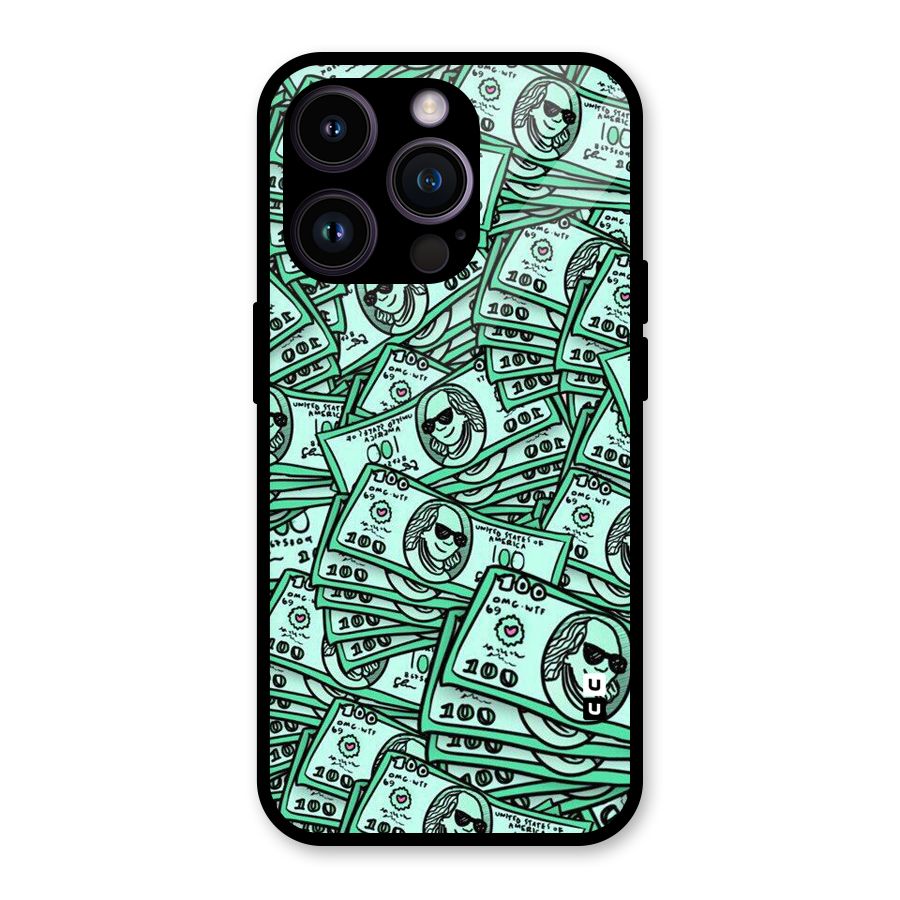 Money Swag Glass Back Case for iPhone 14 Pro