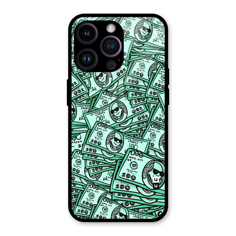 Money Swag Glass Back Case for iPhone 14 Pro Max