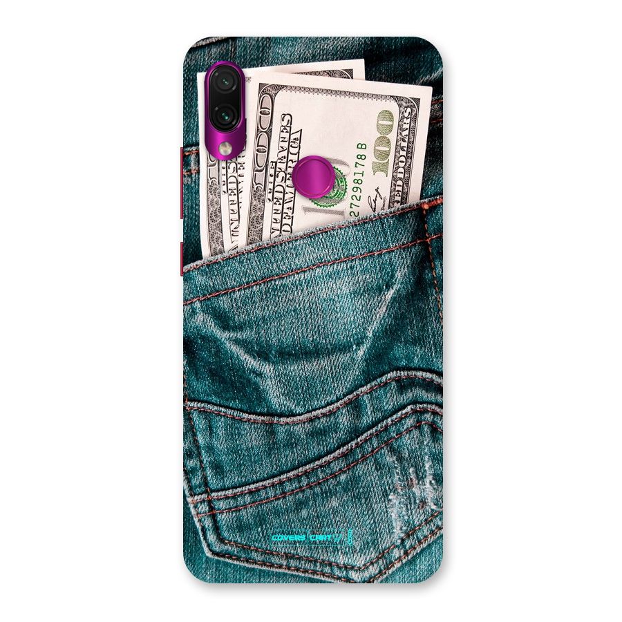 Money in Jeans Back Case for Redmi Note 7 Pro