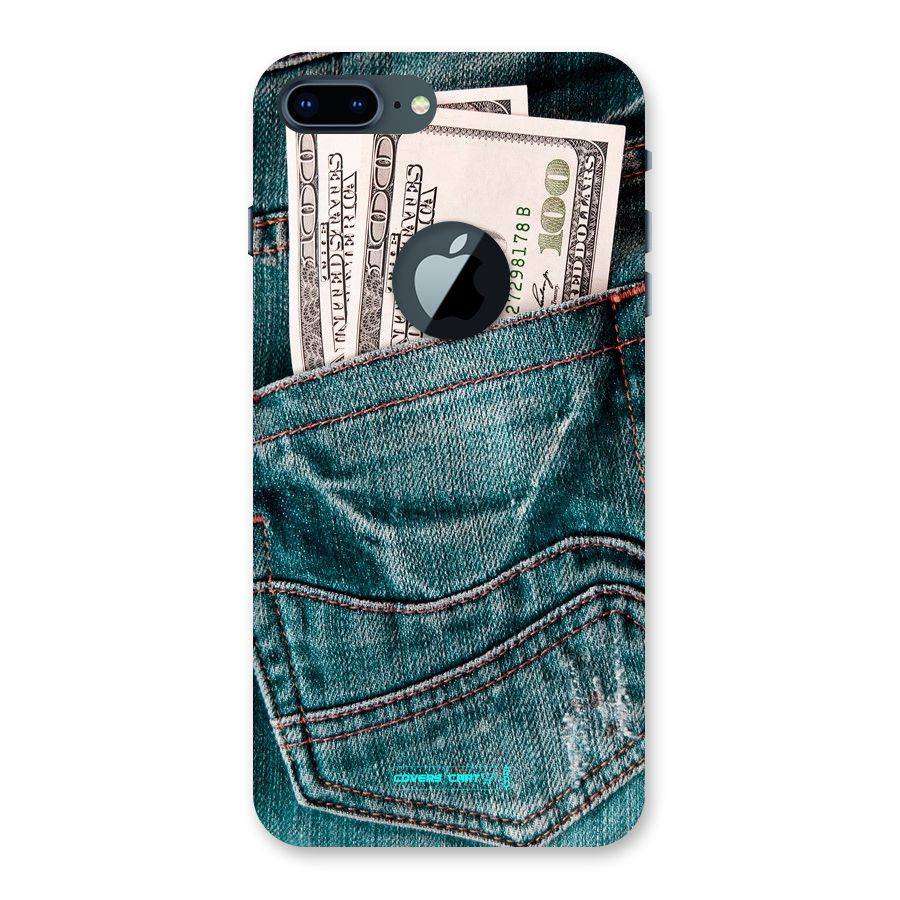 Money in Jeans Back Case for iPhone 7 Plus Logo Cut