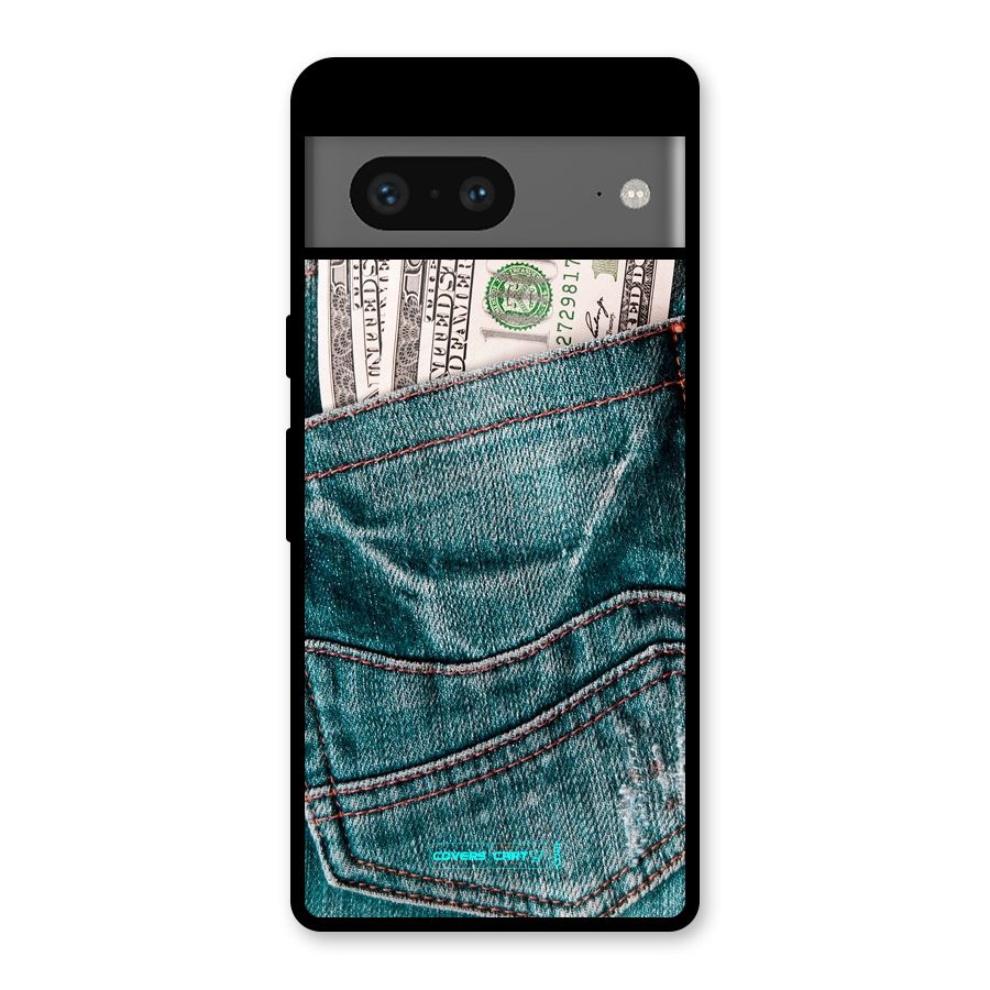 Money in Jeans Glass Back Case for Google Pixel 7