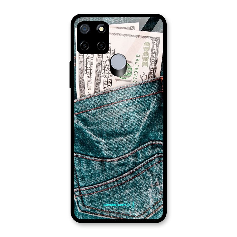 Money in Jeans Glass Back Case for Realme Narzo 30A
