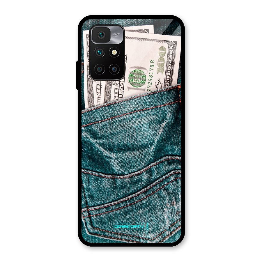 Money in Jeans Glass Back Case for Redmi 10 Prime