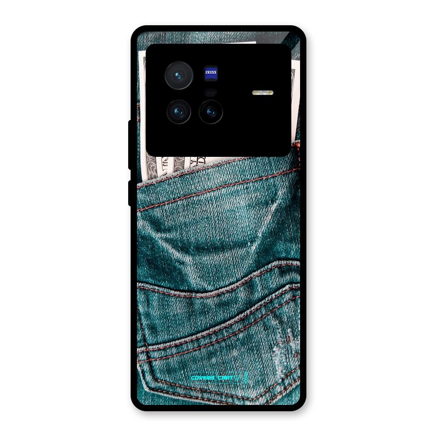 Money in Jeans Glass Back Case for Vivo X80