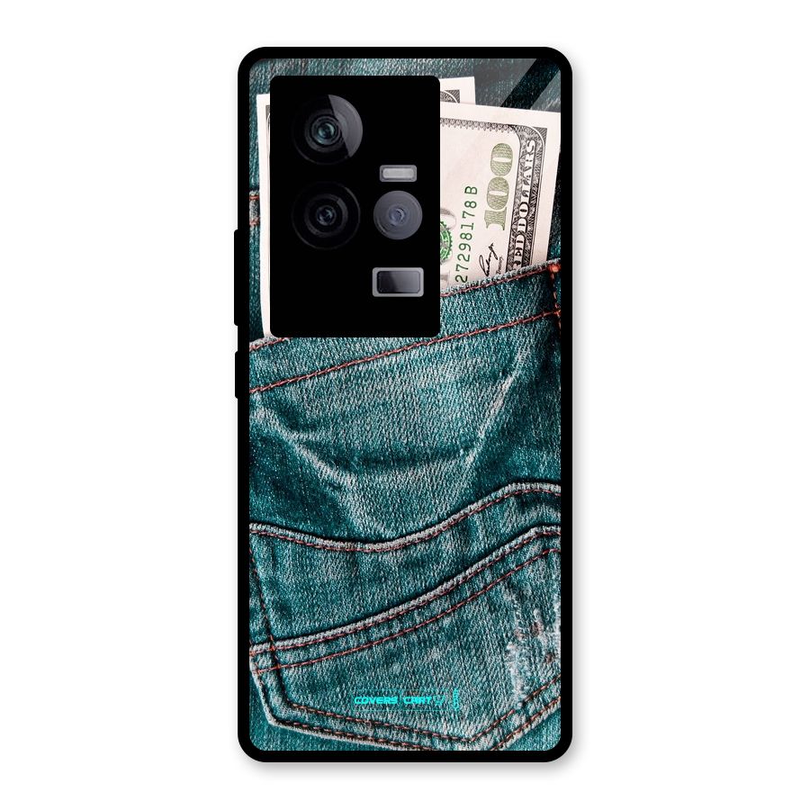 Money in Jeans Glass Back Case for Vivo iQOO 11 5G
