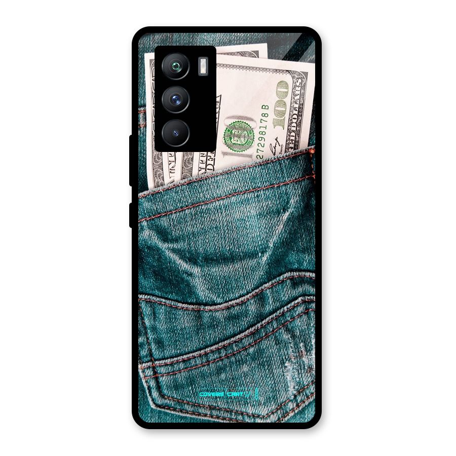 Money in Jeans Glass Back Case for Vivo iQOO 9 SE