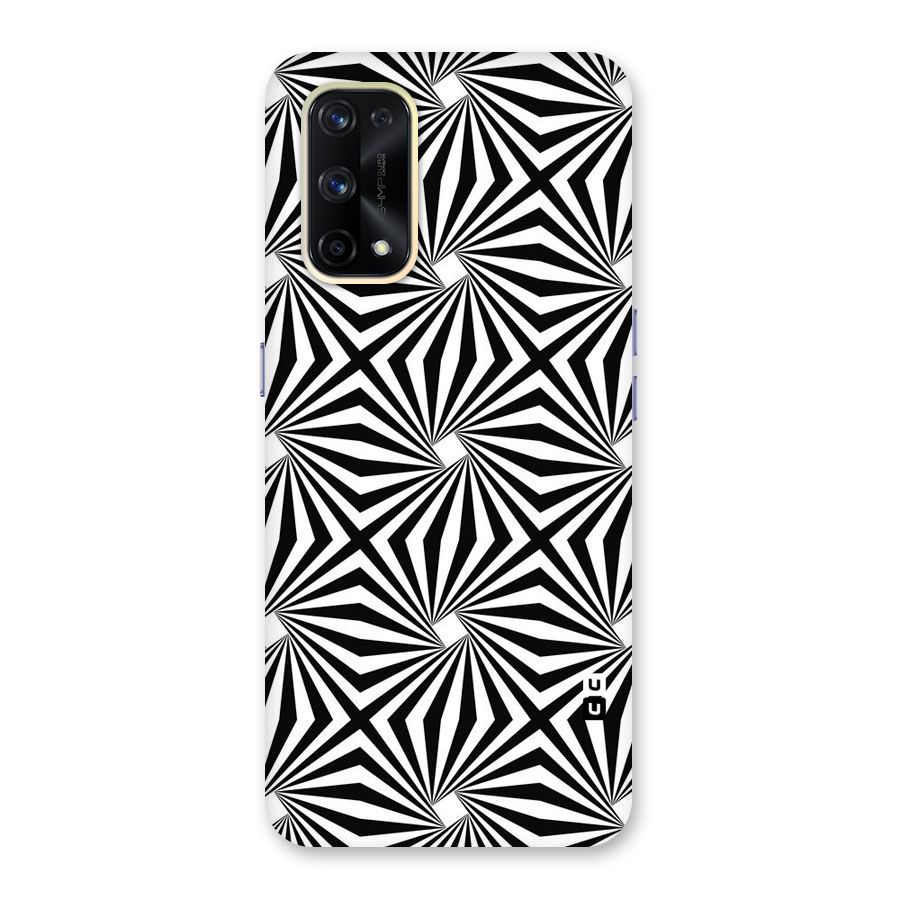 Monochromatic Swirls Glass Back Case for Realme X7 Pro