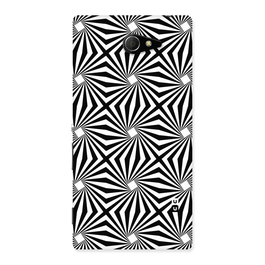 Monochromatic Swirls Back Case for Sony Xperia M2