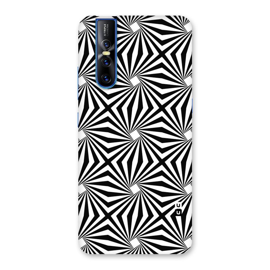 Monochromatic Swirls Back Case for Vivo V15 Pro