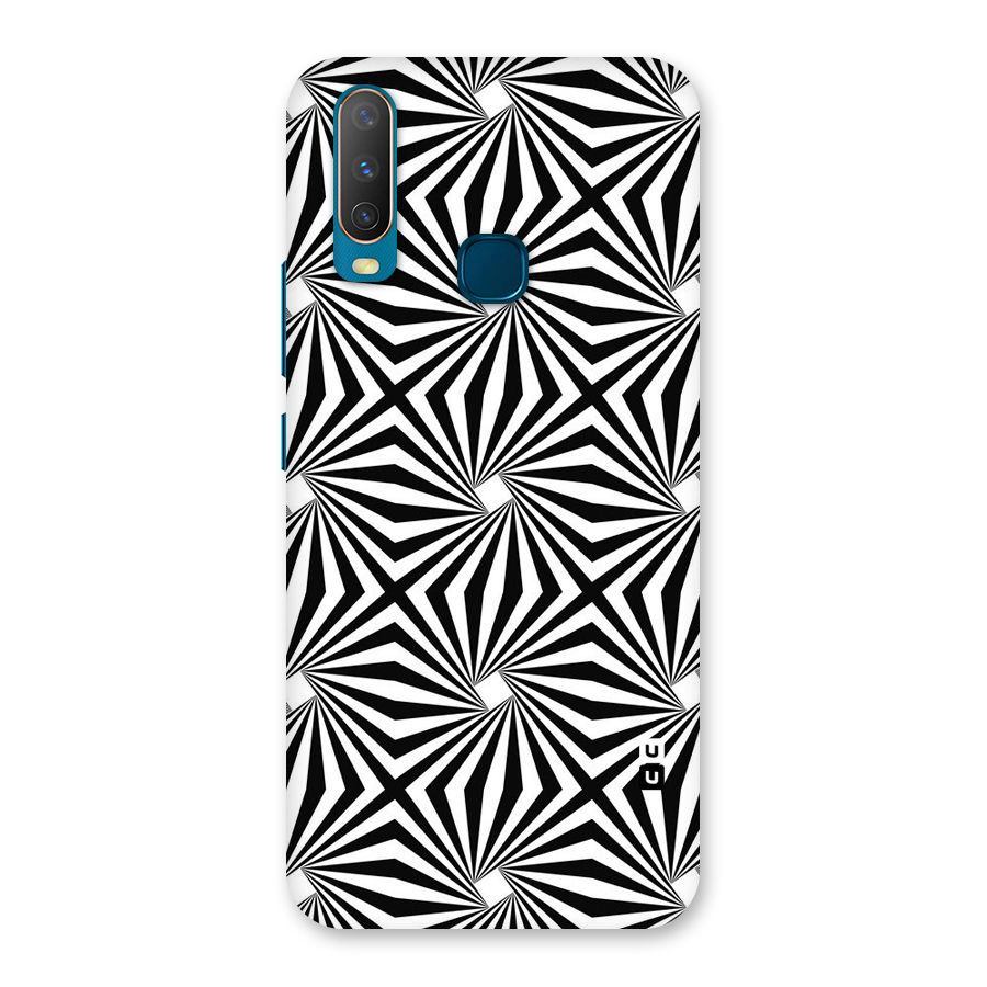 Monochromatic Swirls Back Case for Vivo Y17