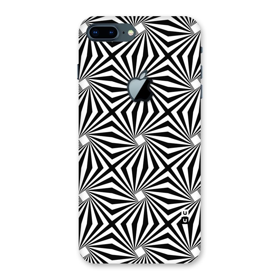 Monochromatic Swirls Back Case for iPhone 7 Plus Apple Cut