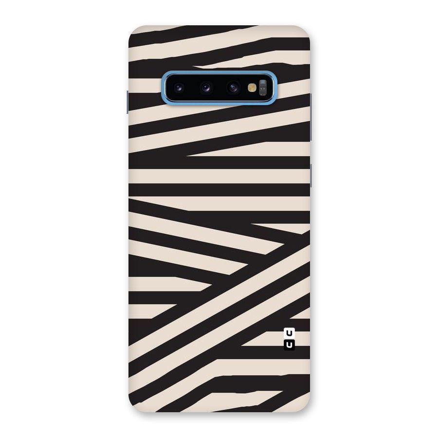Monochrome Lines Back Case for Galaxy S10 Plus