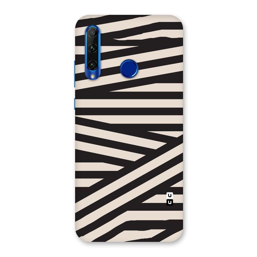 Monochrome Lines Back Case for Honor 20i