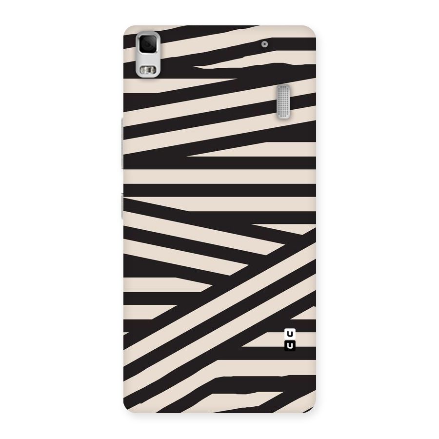 Monochrome Lines Back Case for Lenovo A7000