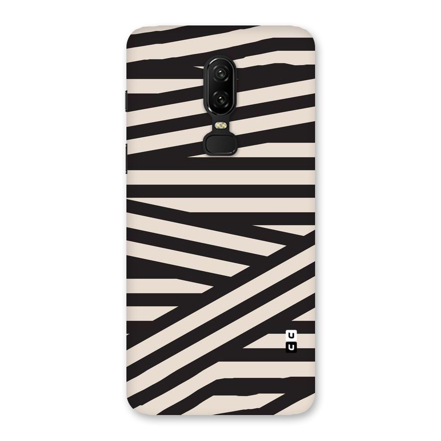Monochrome Lines Back Case for OnePlus 6