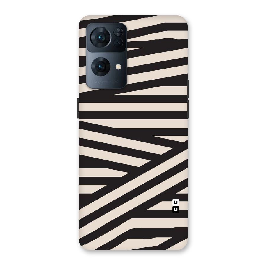 Monochrome Lines Back Case for Oppo Reno7 Pro 5G