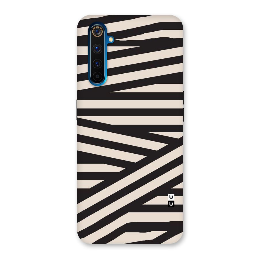 Monochrome Lines Back Case for Realme 6 Pro