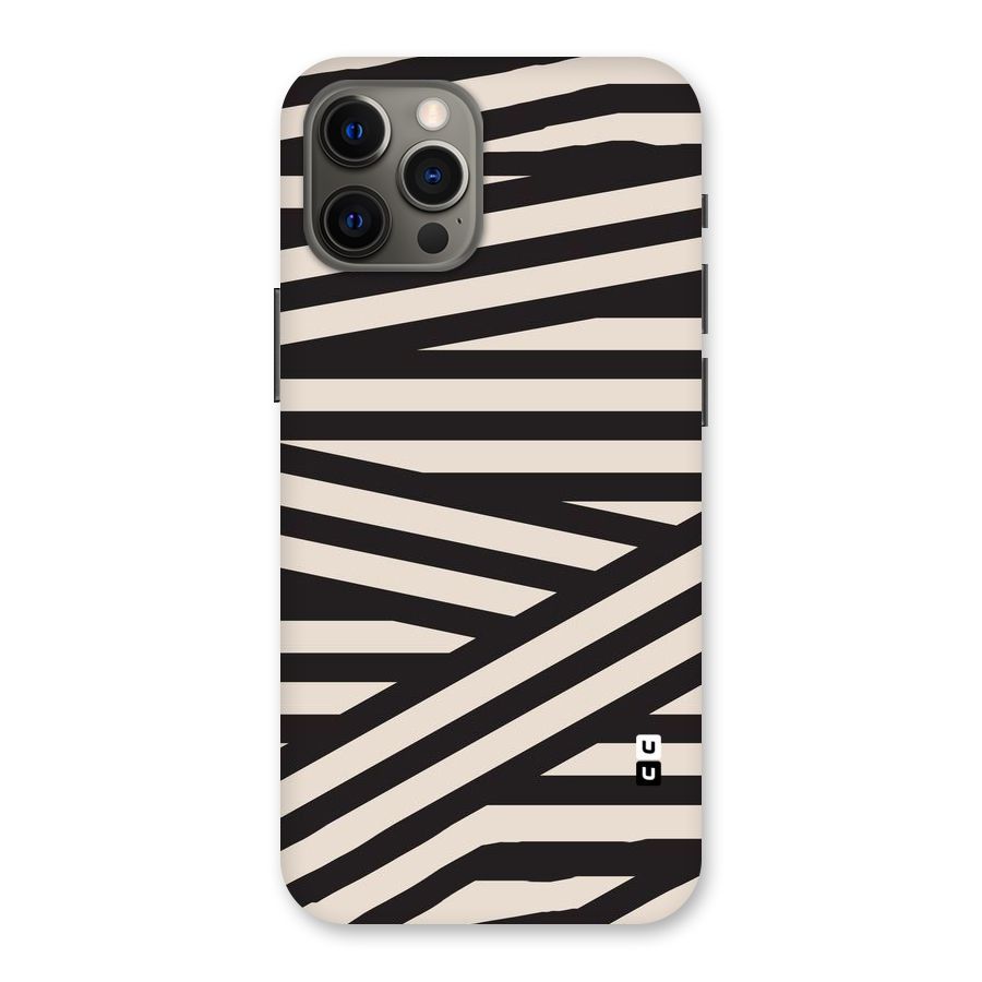 Monochrome Lines Back Case for iPhone 12 Pro Max