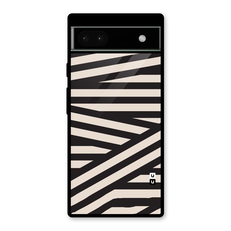 Monochrome Lines Glass Back Case for Google Pixel 6a