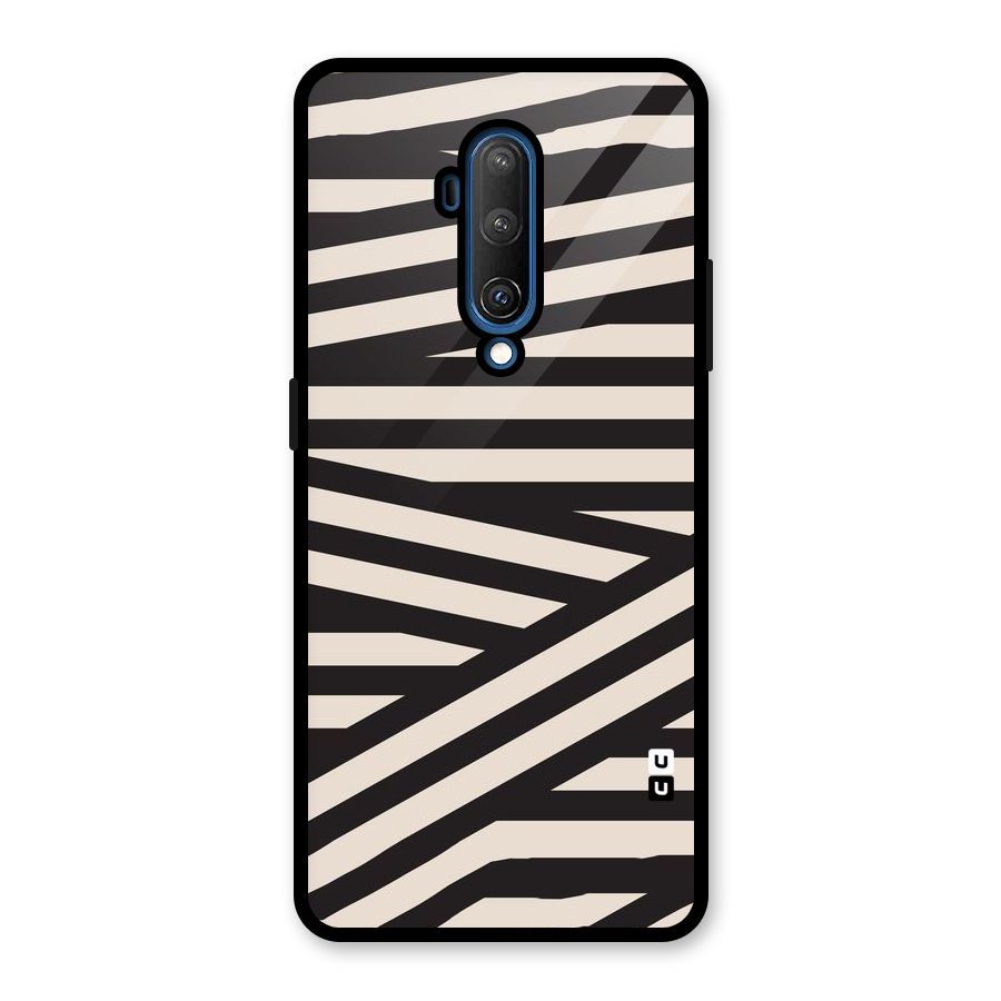Monochrome Lines Glass Back Case for OnePlus 7T Pro
