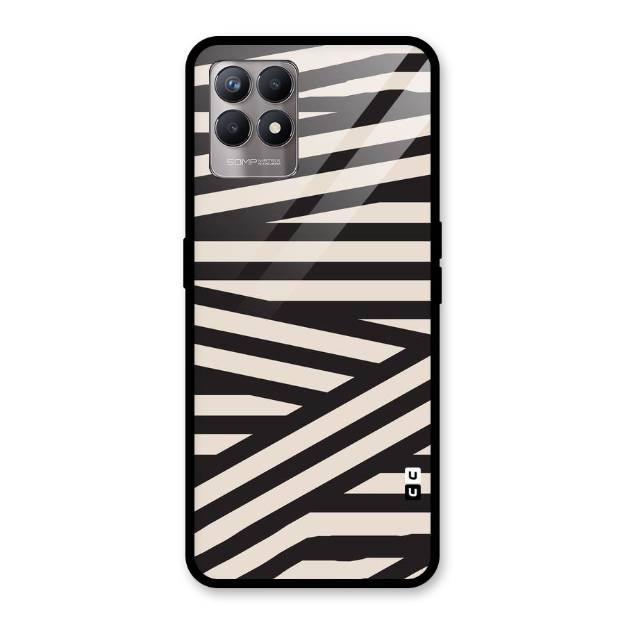 Monochrome Lines Glass Back Case for Realme Narzo 50
