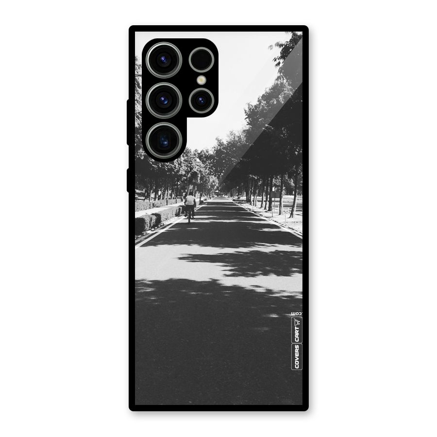 Monochrome Path Glass Back Case for Galaxy S23 Ultra