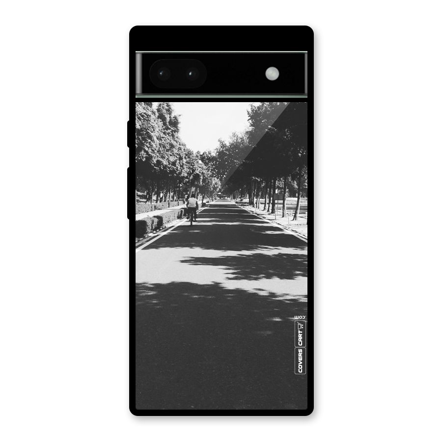 Monochrome Path Glass Back Case for Google Pixel 6a