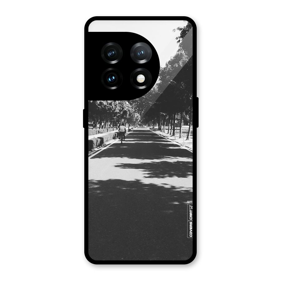Monochrome Path Glass Back Case for OnePlus 11