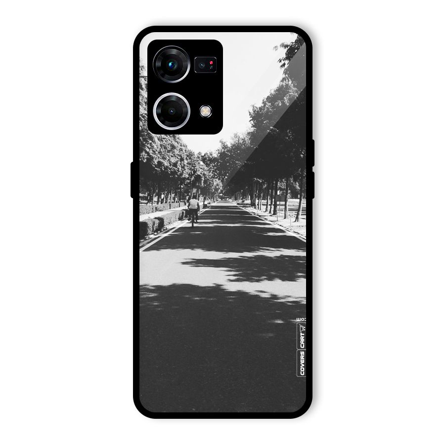 Monochrome Path Glass Back Case for Oppo F21 Pro 5G