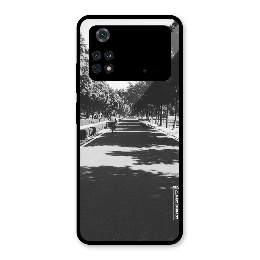 Monochrome Path Glass Back Case for Poco M4 Pro 4G