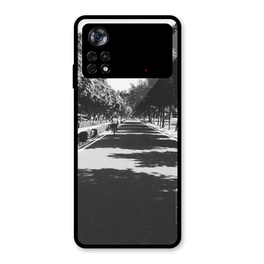 Monochrome Path Glass Back Case for Poco X4 Pro 5G