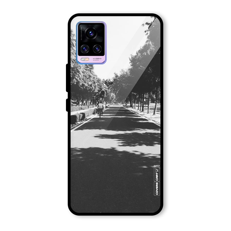 Monochrome Path Glass Back Case for Vivo V20 Pro