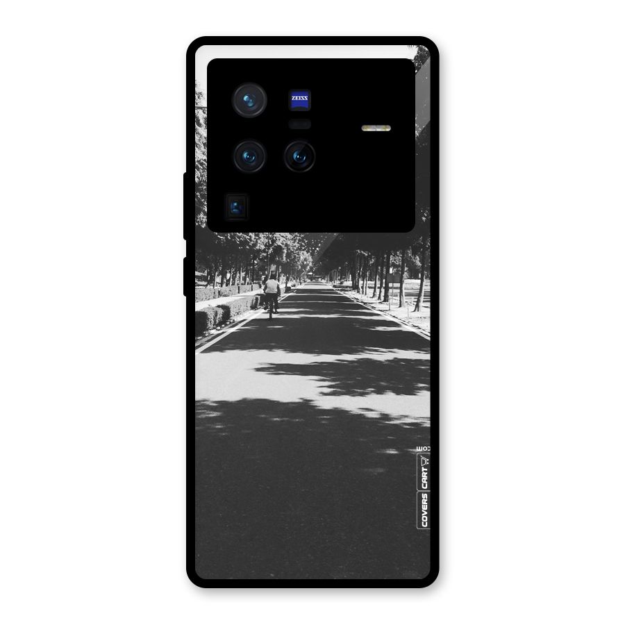 Monochrome Path Glass Back Case for Vivo X80 Pro