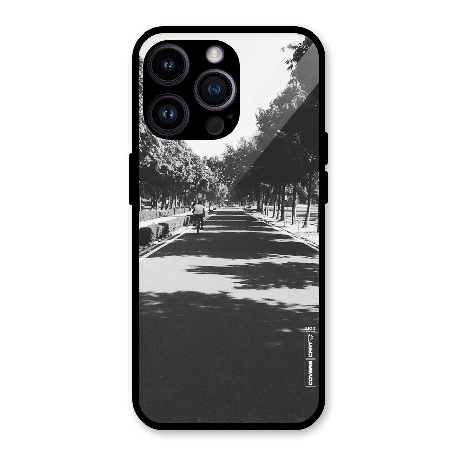 Monochrome Path Glass Back Case for iPhone 14 Pro Max
