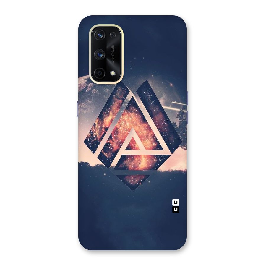 Moon Abstract Glass Back Case for Realme X7 Pro