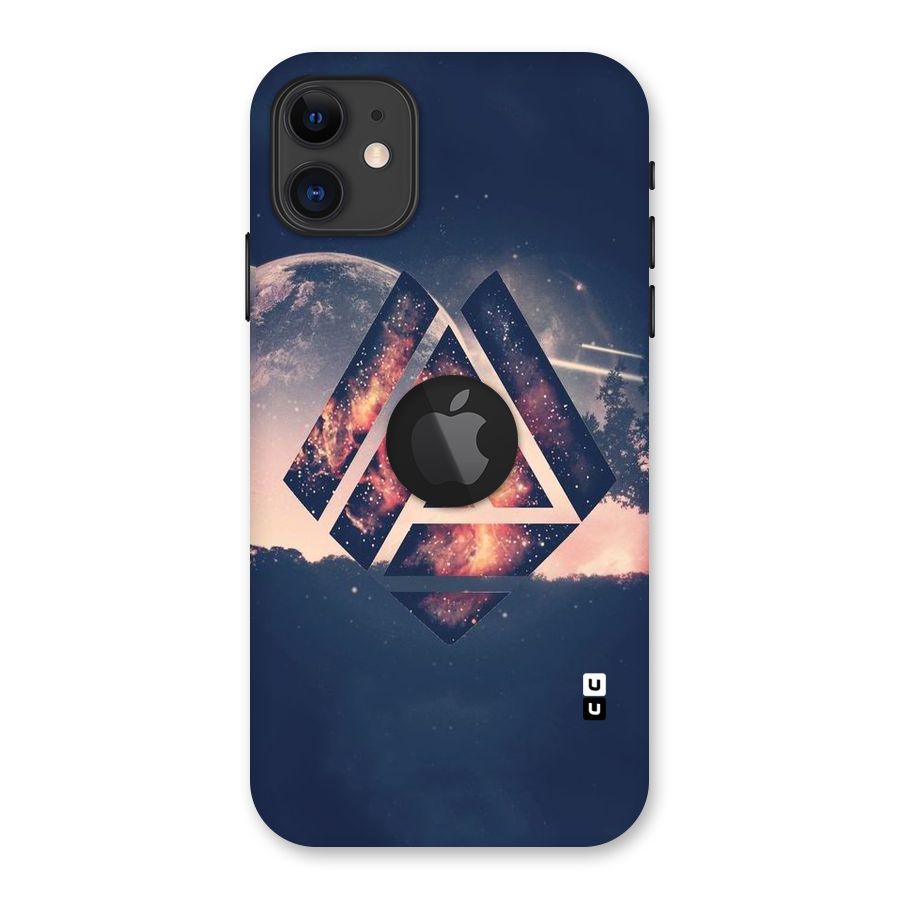Moon Abstract Back Case for iPhone 11 Logo Cut