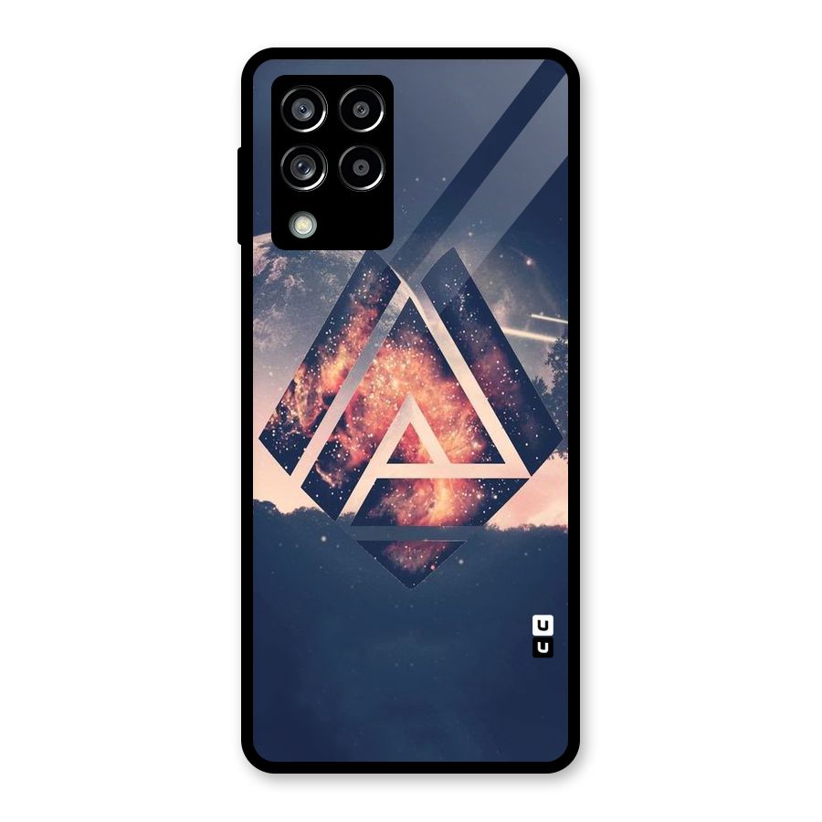 Moon Abstract Glass Back Case for Galaxy M53 5G