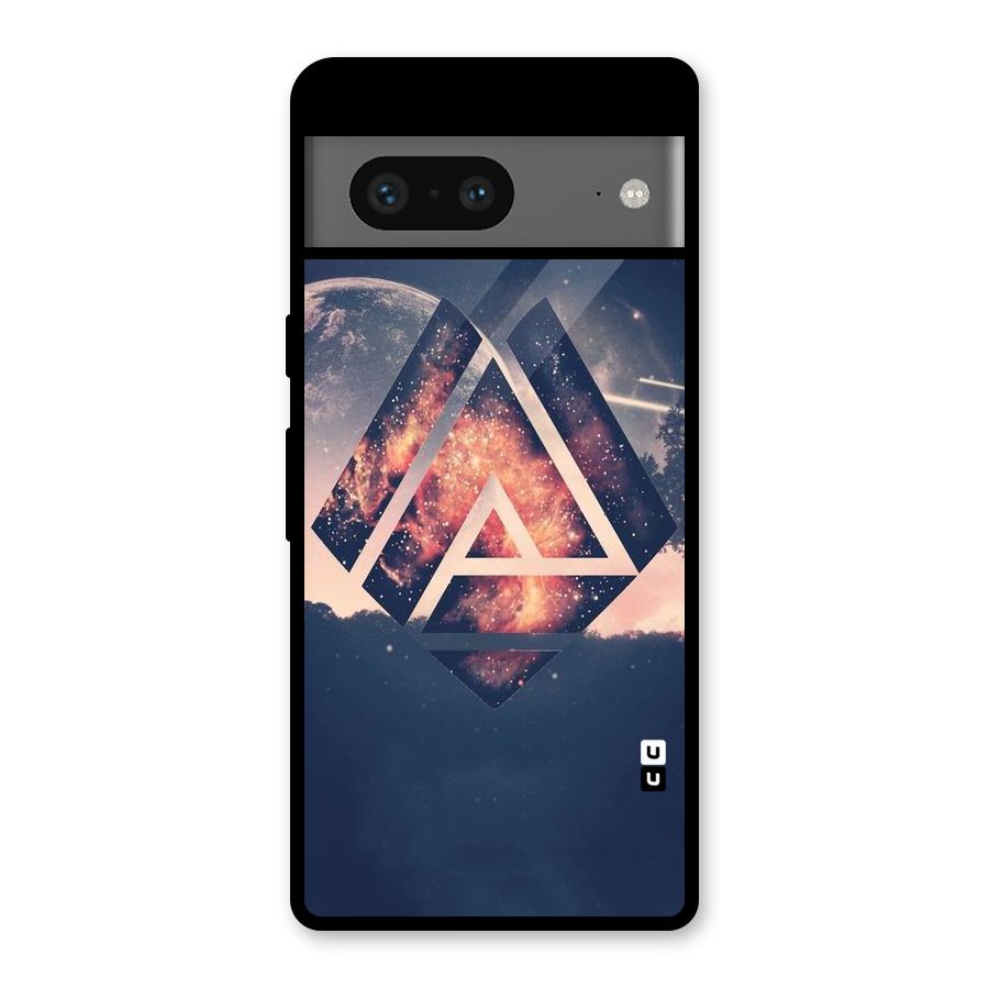 Moon Abstract Glass Back Case for Google Pixel 7