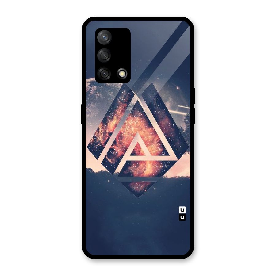 Moon Abstract Glass Back Case for Oppo F19